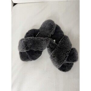 EMU Mayberry Charcoal Gray Sheepskin Slippers Size 7 New NWOB